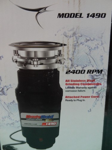 NEW Waste Maid 1/3 Hp Elite Stainless Steel Garbage Disposal 2400 Rpm Mod#1490 - Picture 3 of 14