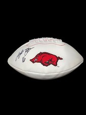 TREYLON BURKS ARKANSAS RAZORBACKS LOGO FOOTBALL NFL TENNESSEE TITANS BAS 2