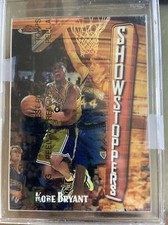 Kobe Bryant 1998 Topps Finest Showstoppers #262 w/protective Coating Unpealed