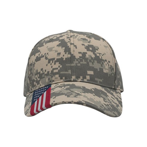 FLAG USA Hat Cap Digital Patriotic Adjustable One Size Baseball Trucker 6 Panel - Picture 2 of 17