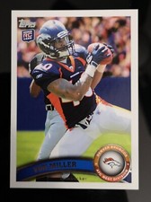 2011 Topps football VON MILLER Rookie Card #427 RC With Ball Gem Mint Bills