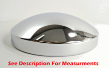 8" Chrome Metal Dome Hub Cap Rear Wheel Cover for Kenworth Peterbilt Semi Truck