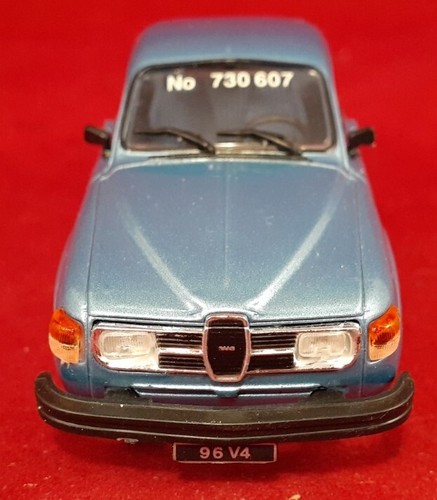 1:43 Ixo Atlas 1980 Saab 96 V4 Saab Museum Collection blu metallizzato come nuovo con scatola - Foto 4 di 10