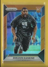 Sheldon Rankins RC 2016 Panini PRIZMS ORANGE Rookie #'d / 299 Louisville Saints
