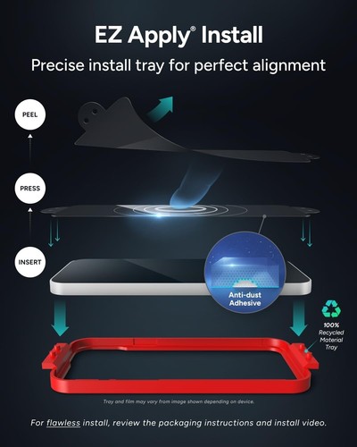 ZAGG InvisibleShield Glass XTR4 Tempered Glass Screen Protector iPhone 16 & 15 - Afbeelding 3 van 9
