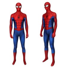 PS4 Spiderman Jumpsuit Cosplay Costume Spider-Man 3D Zentai Suit Halloween Adult