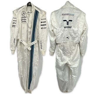 2014 Martini Williams Formel 1 Team Puma Pit Crew gebrauchter Rennanzug