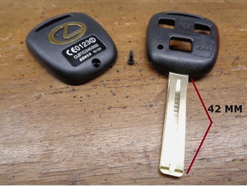 UN CUT BLANK KEY FITS LEXUS GX470 LS400 LS430 LX470 RX300 330 350 SC430 NEW (1) - Picture 2 of 2