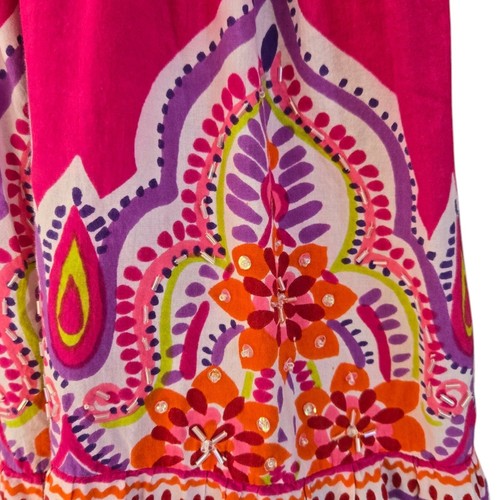 Liz & Me Damen Boho Maxirock elastische Taille rosa lila 14/16W - Bild 4 von 9