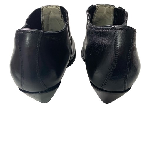 Charlie 1 Horse By Lucchese Womens Ankle Boots Black Leather Snip-Toe Size 10.5 - Picture 5 of 11