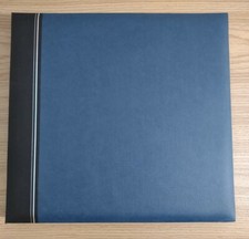Memories Forever 12x12  Blue Scrapbook Photo Album, 10 Page Protectors postbound