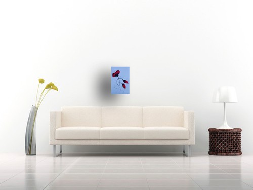 ORIGINAL RACHEL MCCULLOCK Remembrance Poppies poppy armistice ww1 ww2 PAINTING - Picture 2 of 2
