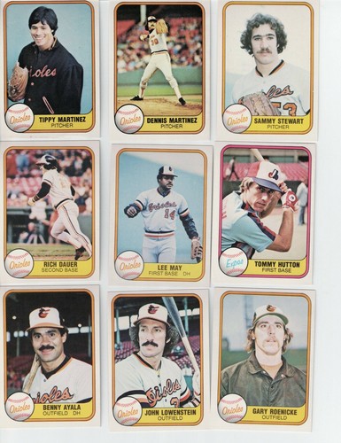 1981 FLEER Baseball Complete Your Set 1-250 - Picture 173 of 242