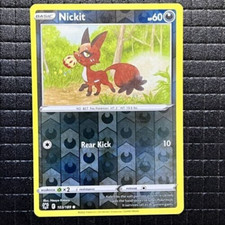 Nickit Reverse Holo Pokemon TCG Card 103/189