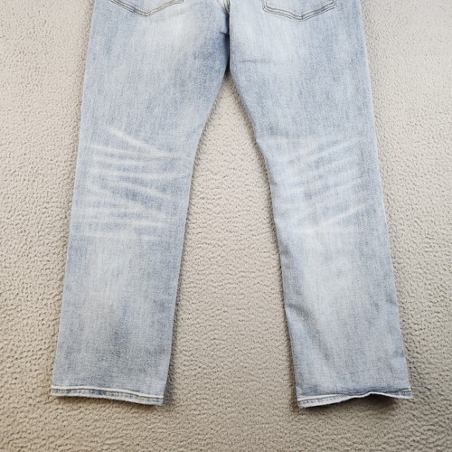 American Eagle Jeans Men's 33x30 Original Straight Extreme Flex 4 Light Wash - Picture 3 of 12