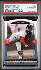 2004 SKYBOX LIMITED PURPLE MASTERPIECE EXECUTIVE PROOF #1/1 PEDRO MARTINEZ PSA