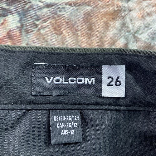 Volcom Chino Shorts Boys 26 Gray Performance Casual Sufer Stretch Outdoor Youth - Picture 9 of 15