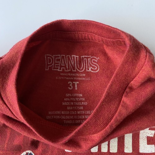 Peanuts Shirt Size 3T Snoopy Patriotic Surfing Beach Red T Top Boys Girls Cool - Bild 8 von 12