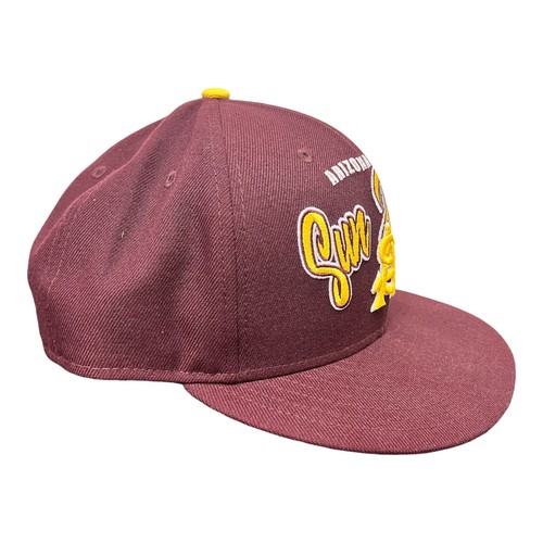 Arizona State Sun Devils New Era Retro Script 9FIFTY Snapback - Granate - Imagen 4 de 5