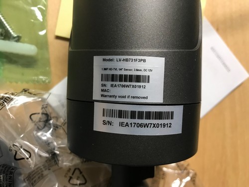 Lot of 6 LAVIEW LV-HB731F3PB 1.3MP 3.6MM HD security Camera, Brand new ,open box - Picture 4 of 6