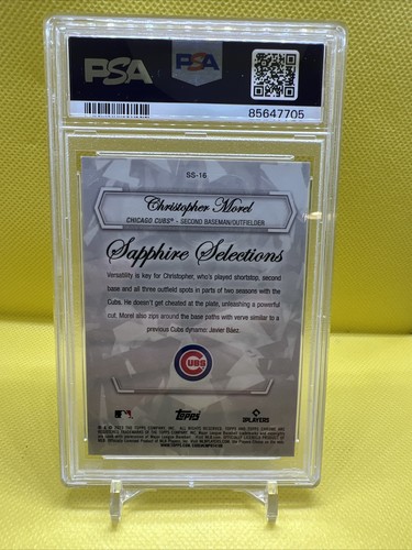 2023 Topps Chrome Sapphire Sapphire Selections Black Christopher Morel RC #6/10 - Picture 3 of 3