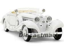 MAISTO 1:18 1936 MERCEDES-BENZ 500 K TYP SPECIALROADSTER NEW DIECAST 36055 WHITE