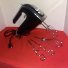 Hamilton Beach 6 Speed Burst Hand Mixer w/ Attachments, Bowl Rest-Estate Find