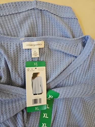 Vintage America Damen Thermo Strick Top Gr. XL Lavendel - Bild 5 von 10
