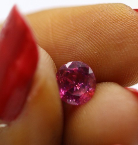 IGI CERTIFIED Natural Pink Sapphire 6X5 MM Untreated Lustrous Loose Gem 1.19 Ct - Picture 11 of 21