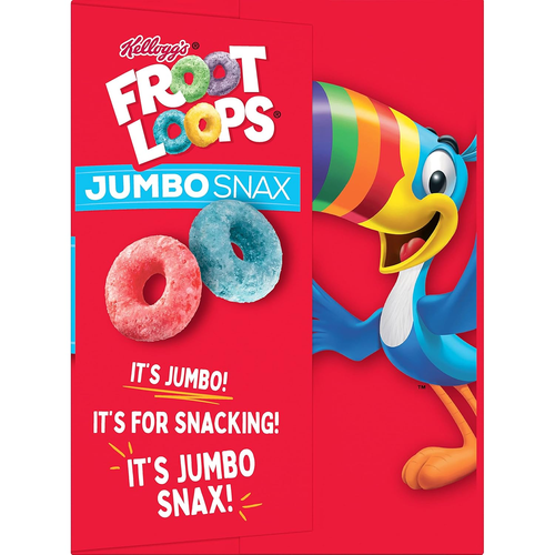 Kellogg'S Froot Loops Jumbo Snax Cereal Snacks, Kids Snacks, Fruit Flavored, Ori - Bild 9 von 12
