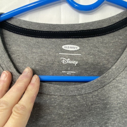 Disney Mickey Mouse Donald Duck Goofy T-Shirt Men's L Short Sleeve Old Navy Gray - Picture 2 of 4