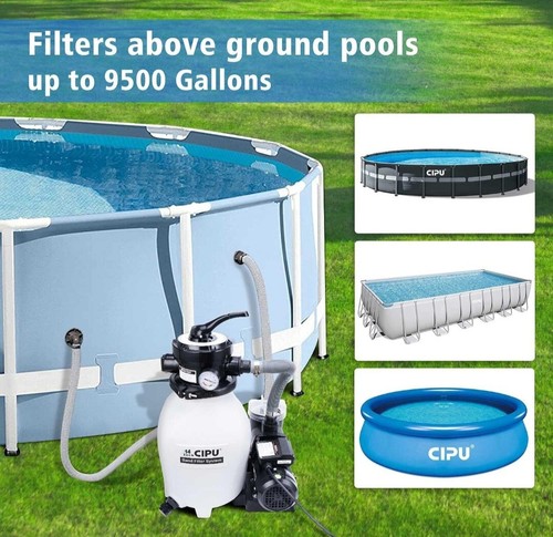 CIPRO 14 inch Sand Filter Pump System Handy 4-Way Valve for 14IN up to 22ft pool - Picture 6 of 6