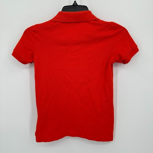 Polo Ralph Lauren Polo Shirt Kids Size 7 Red Orange School Formal Luxury Preppy - Picture 2 of 7