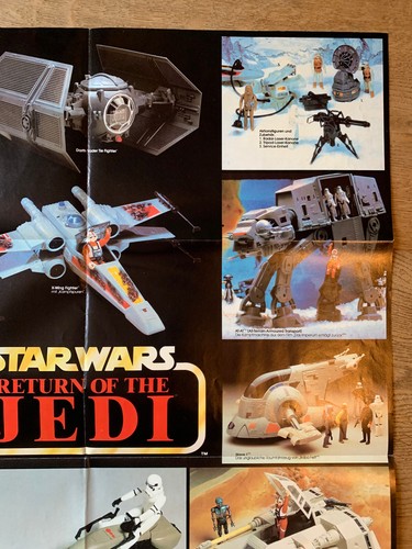Star Wars Return of the Jedi KENNER Original Poster by Snowspeeder 80s - Picture 8 of 10