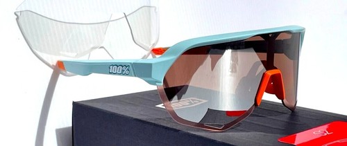 NEW 100% Percent S2 Soft Tact Two Tone HiPER Silver Mirror Sunglass 60006-00015 - Picture 6 of 18