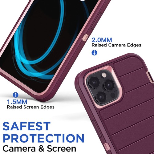 For Apple iPhone 12/Pro/12 Pro Max Shockproof Hybrid Rugged Kickstand Case Cover - Bild 5 von 24