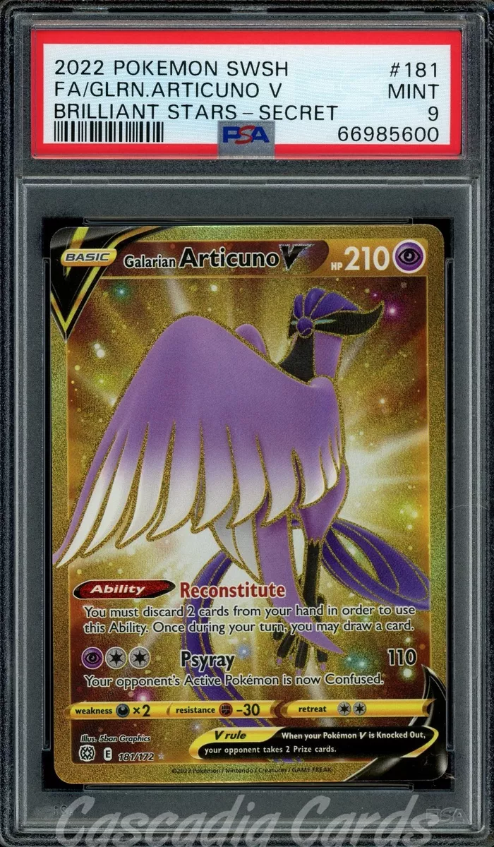 Galarian Articuno V Secret Rare - 181/172 - Brilliant Stars – Card