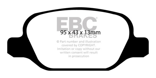 NEW EBC 240mm REAR TURBO GROOVE GD DISCS AND YELLOWSTUFF PADS KIT PD13KR001 - Imagen 2 de 6