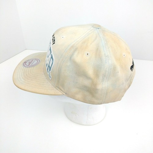Oklahoma City Thunder Hat Cap Snapback Acid Denim Wordmark Baseball - Picture 2 of 7