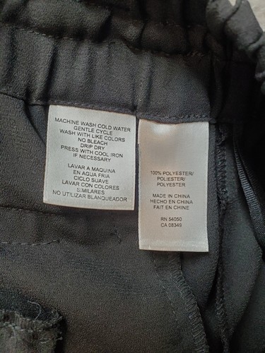 Rachel Roy Joggers Pants Womens Size 0 Black Pockets Elastic Waist Drawstring - Bild 8 von 8