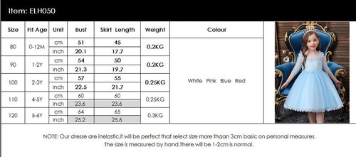 Flower Girls Kids Princess Dress Christmas Party Bridesmaid Wedding Tutu Gown - Picture 73 of 173