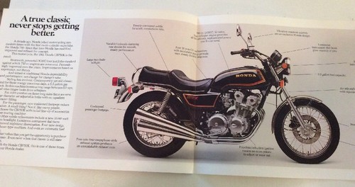 Original 1981 Honda CB750K Motorcycle Sales Brochure Pamphlet Specifications - Bild 2 von 4