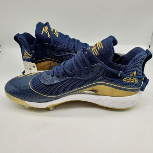 Adidas Icon V Boost Three Strike Mens Baseball Metal Cleats Navy G28234 Sz 13.5 - Picture 3 of 7
