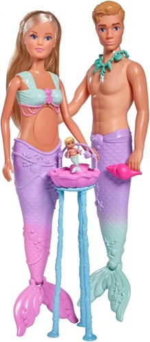 Simba 105733524 Steffi Love Mermaid Family, doll as pregnant mermaid with Kevin - Picture 2 of 11
