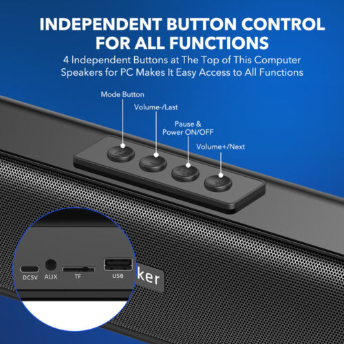 TV Soundbar Subwoofer Speaker Wireless Bluetooth 5.0 Sound Bar Home Theater AUS - Picture 10 of 20
