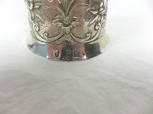 Taza de boda vintage Hanau plata matrimonio figura alemana Neresheimer & Sohn - Imagen 8 de 11