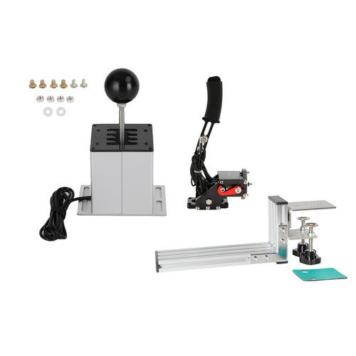 USB Handbremse mit L Clip und 7+R H Shifter für Logitech G25 G27 G29 Rennspiel/Q