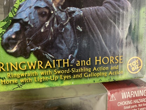 Vintage Lord Of Rings Ringwraith Nazgûl Black Rider NEW NOS NRFB Horse Deluxe - Picture 6 of 17