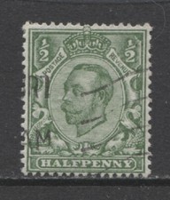 GREAT BRITAIN 1912  ½ penny King George V issue # 1 used $ 9.50