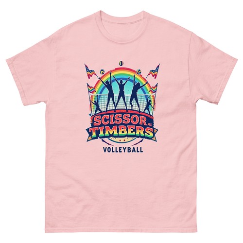 Scissor Me Timbers Volleyball Fun T-Shirt - Bild 8 von 13